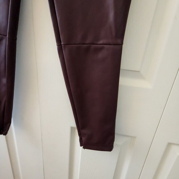 A New Day Purple Faux Leather Skinny Pants Leggings Size Large NWT - Picture 3 of 10